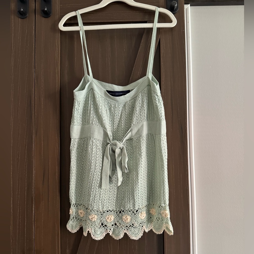 French Connection Light Mint Knit Cami